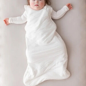 Rock a Bye Baby white sleeper baby sack size 6-18months